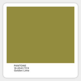pantone 16-0543 TCX Golden Lime Sticker